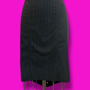 LIP SERVICE Vintage Gangsta Pranksta Corset Back Laced Pencil Skirt Rare Y2K